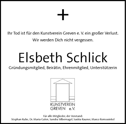  Traueranzeige für Elsbeth Schlick vom 31.01.2013 aus Westfälische Nachrichten