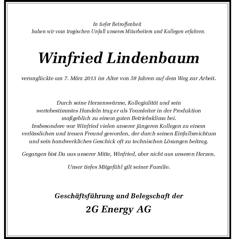  Traueranzeige für Winfried Lindenbaum vom 13.03.2013 aus Westfälische Nachrichten