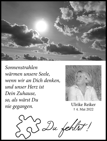 Anzeige von Ulrike Reiker 